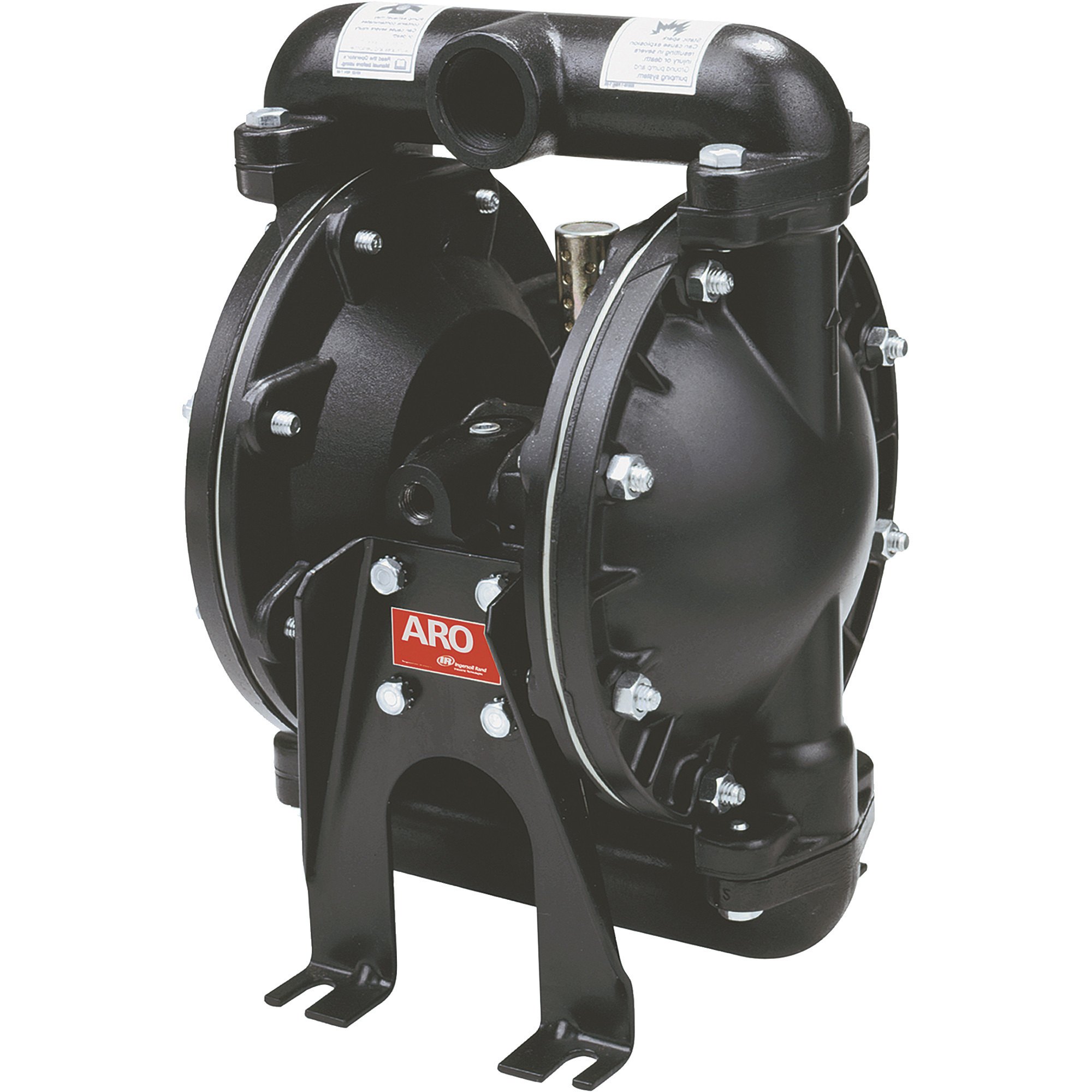 ARO Air-Operated Double Diaphragm Pump, 1in. Ports, 35 GPM, Aluminum/PTFE, Model# 666100-344-C